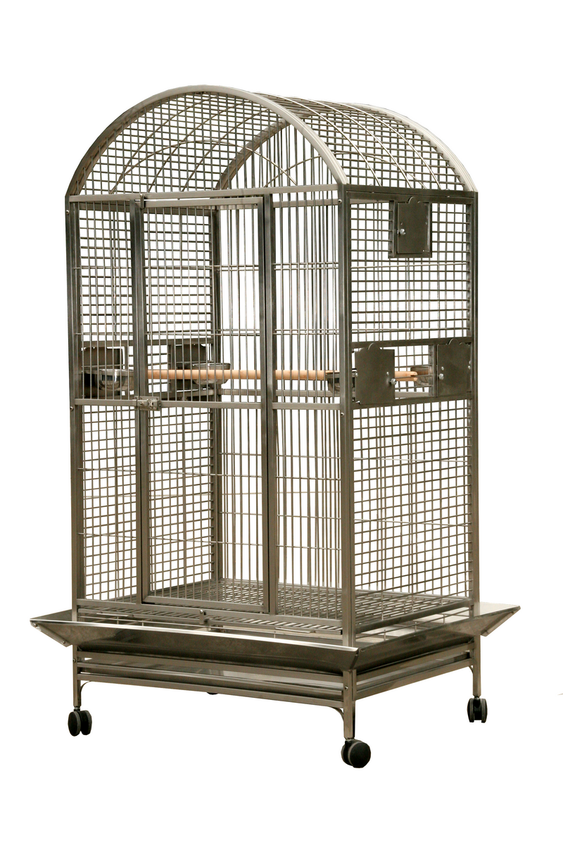 Cage ambra toit ouvrant noir 56,5x36,5x74cm