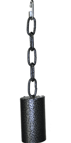 Large Metal Pipe Bell on a Chain