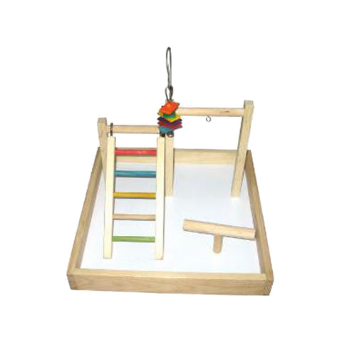 Medium Wooden Table Top Playstand, 17" x 17" x 12"