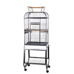 Small Flat Open Top Bird Cage with Plastic Base - 22" X 17" X 66"